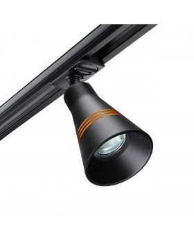 370859 PORT NT22 066 черный Светильник трековый однофазный двухжильный IP20 GU10 9W 220V SOBIT-foto4
