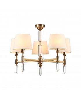 4894/5 MODERN ODL_EX22 91 бронзовый/белый/ткань Люстра E14 5*40W LONDON-foto6