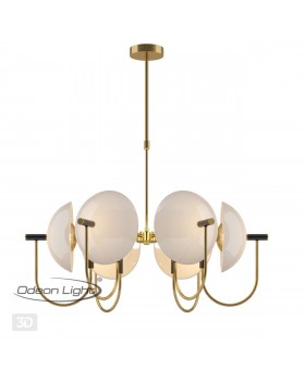 4674/6 HALL ODL20 362 золотой/черный/белый Люстра E14 6*40W 220V GRANTA-foto5