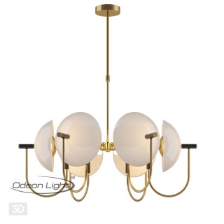 4674/6 HALL ODL20 362 золотой/черный/белый Люстра E14 6*40W 220V GRANTA-foto5