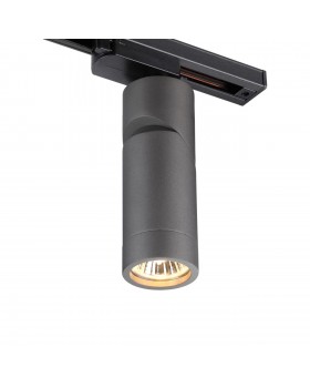 370589 PORT NT19 107 серебристый черный Светильник трековый однофазный трехжильный IP20 GU10 50W 220-240V ELITE-foto4