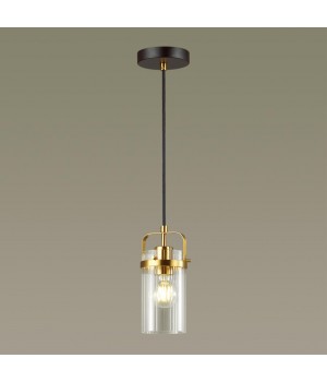 4653/1 COUNTRY ODL20 503 черный/золотой/прозрачный Подвес E27 60W 220V KOVIS-foto4