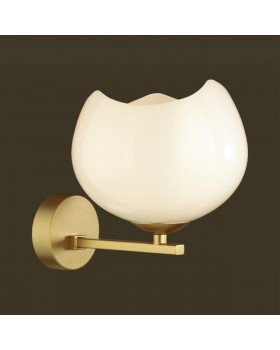 4873/1W MODERN ODL_EX22 85 золотой/белый/стекло Бра E14 1*40W WATERLILY-foto4