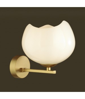 4873/1W MODERN ODL_EX22 85 золотой/белый/стекло Бра E14 1*40W WATERLILY-foto4