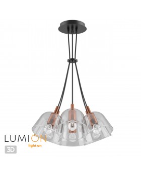 4455/6 MODERNI LN20 184 черный, медный Люстра E14 6*40W 220V JOSEPH-foto5