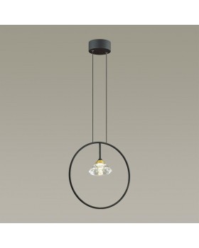 4100/1 CLASSIC  ODL19 65 черный/прозрачный Подвес G9 1*5W ARCO-foto3