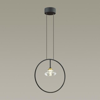 4100/1 CLASSIC  ODL19 65 черный/прозрачный Подвес G9 1*5W ARCO-foto3