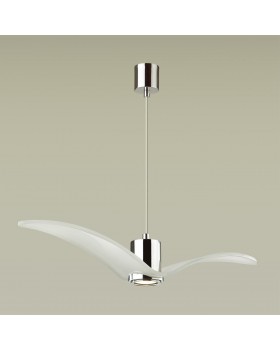 4903/1A PENDANT ODL22 289 белый/хром/стекло Подвес GU10 1*5W BIRDS-foto4