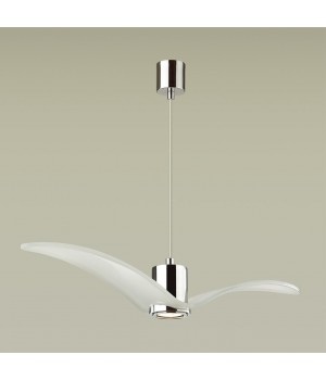 4903/1A PENDANT ODL22 289 белый/хром/стекло Подвес GU10 1*5W BIRDS-foto4