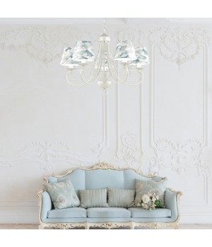 4541/5 NEOCLASSI LN21 белый 123 Люстра E14 5*40W 220V FLEUR-foto3