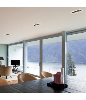 370714 SPOT NT20 267 белый/черный Встраиваемый светильник IP20 GU10 3*50W 220V GESSO-foto3