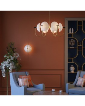 4674/6 HALL ODL20 362 золотой/черный/белый Люстра E14 6*40W 220V GRANTA-foto3