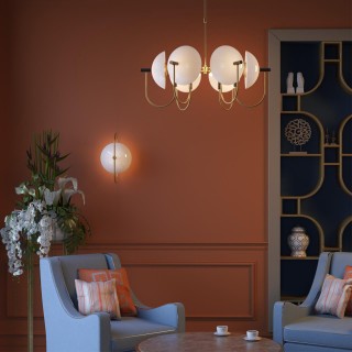 4674/6 HALL ODL20 362 золотой/черный/белый Люстра E14 6*40W 220V GRANTA-foto3