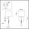 4114/2W MODERN ODL19 241 хром/белый Бра E14, LED 1*40W, 3W EDIS