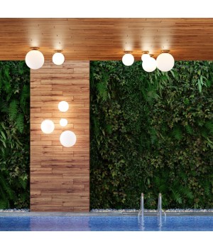 4248/1C HIGHTECH ODL21 245 золотист/металл/белый/акрил Потолочный светильник IP44 E27 LED max 9W BOSCO-foto3