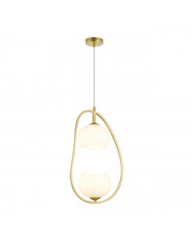 4873/2 MODERN ODL_EX22 85 золотой/белый/стекло Подвес E14 2*40W WATERLILY-foto6