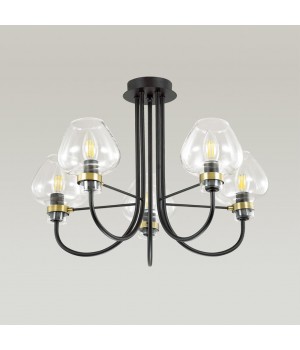 3708/5C LOFTI LN19 202 черный Люстра потолочная E14 5*40W 220V ILONA-foto4