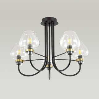 3708/5C LOFTI LN19 202 черный Люстра потолочная E14 5*40W 220V ILONA-foto4