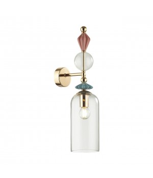 4855/1WA CLASSIC ODL_EX21 65 золото/разноцветн./керамика/стекло Бра E14 1*40W BIZET-foto6
