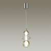 4866/8L PENDANT ODL21 261 хром/янтарный/прозрачный Подвес LED 8W 560Лм 4000К MONRA