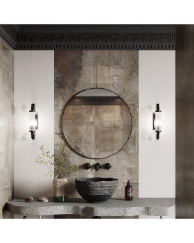 4941/1W DROPS ODL22 539 черный/прозрачный/стекло Настенный светильн. E14 1*40W IP44 TOLERO-foto3