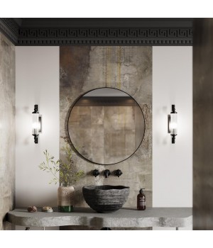 4941/1W DROPS ODL22 539 черный/прозрачный/стекло Настенный светильн. E14 1*40W IP44 TOLERO-foto3