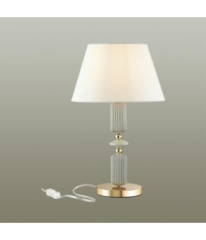 4861/1TA CLASSIC ODL_EX21 77 золото/разноцветн./керамика/абажур Настольная лампа E27 1*60W CANDY-foto4