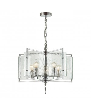 4888/5 MODERN ODL_EX22 93 хром/прозрачный/стекло Люстра E27 5*60W ELEGANTE-foto6