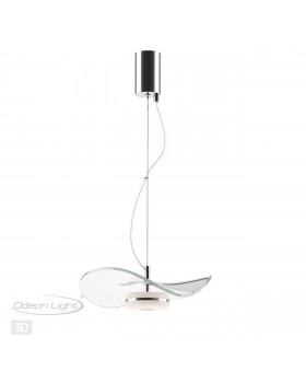 4860/10LA L-VISION ODL_EX21 65 никель/прозрачный/стекло Подвес LED 1*10W 3500K FLUENT-foto5