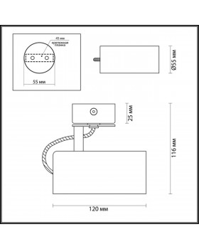 3876/1C HIGHTECH ODL19 265 золотистый Потолочный светильник GU10 1*50W 220V KIKO-foto2