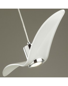 4903/1A PENDANT ODL22 289 белый/хром/стекло Подвес GU10 1*5W BIRDS-foto7