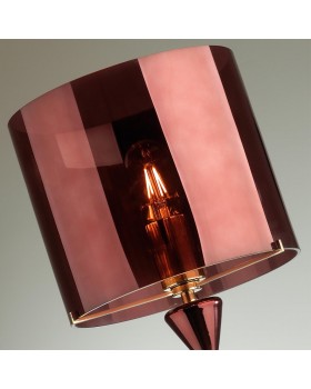 4868/1S STANDING ODL_EX22 57 бордовый/стекло Абажур для высокой лампы TOWER-foto4