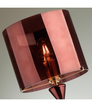 4868/1S STANDING ODL_EX22 57 бордовый/стекло Абажур для высокой лампы TOWER-foto4