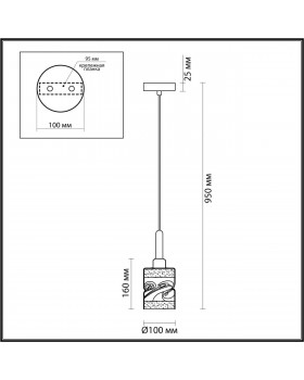 4491/1 COUNTY LN20 170 белый, дерево Подвес E27 60W 220V BONNIE-foto2