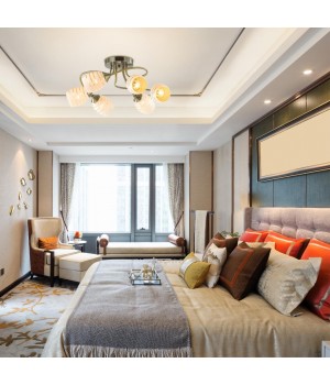 4528/6C COMFI LN21 053 античная бронза Люстра потолочная E27 6*60W 220V DOROTHY-foto3