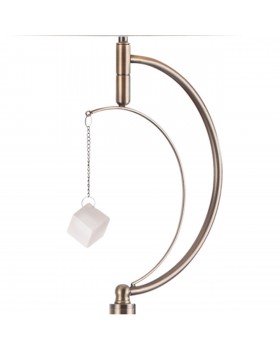 4469/1F NEOCLASSI (В 2-Х КОРОБКАХ) LN20 189 античная латунь, белый Торшер E14 1*60W 220V LEAH-foto4