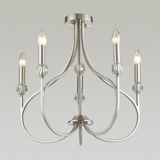 4495/5C NEOCLASSI LN20 186 никель Люстра потолочная E14 5*60W 220V MACKENZIE-foto3