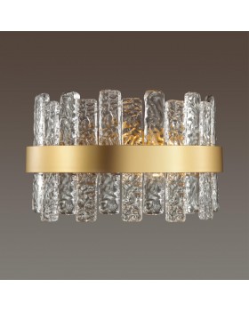 4938/1W HALL ODL22 437 матов.золотой/прозрачный/стекло/ Бра E14 1*40W MERKALE-foto3