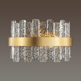 4938/1W HALL ODL22 437 матов.золотой/прозрачный/стекло/ Бра E14 1*40W MERKALE-foto3