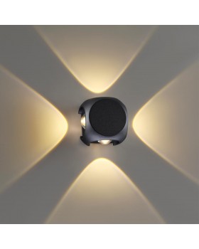 4222/8WL HIGHTECH ODL21 235 черн/металл Настенный светильник IP54 LED 8W 716Лм 3200K MIKO-foto4