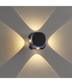 4222/8WL HIGHTECH ODL21 235 черн/металл Настенный светильник IP54 LED 8W 716Лм 3200K MIKO-foto4