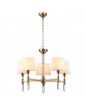 4894/5 MODERN ODL_EX22 91 бронзовый/белый/ткань Люстра E14 5*40W LONDON-foto7