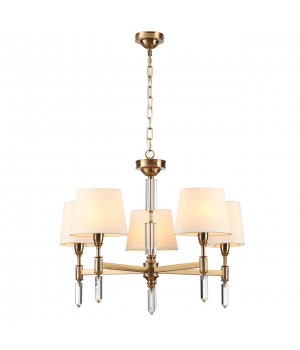 4894/5 MODERN ODL_EX22 91 бронзовый/белый/ткань Люстра E14 5*40W LONDON-foto7