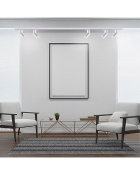 370594 PORT NT19 107 матовый белый Светильник трековый однофазный трехжильный IP20 GU10 50W 220-240V ELITE-foto3