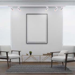 370594 PORT NT19 107 матовый белый Светильник трековый однофазный трехжильный IP20 GU10 50W 220-240V ELITE-foto3