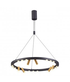 3918/63L L-VISION ODL20 150 черный/золотистый/металл Подвесной светильник LED 63W 4000K BEVEREN-foto4