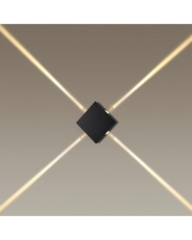 4259/8WL HIGHTECH ODL21 235 черный/металл Настенный светильник IP20 LED 8W 299Лм 3000K VISTA-foto4