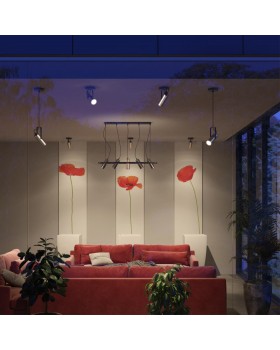 3714/1 MODERNI LN19 100 золотой, чёрный Подвес GU10 LED 1*5W 220V CLAIRE-foto3