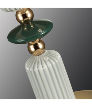 4861/1TC CLASSIC ODL_EX22 77 золотой/раноцветн.керамика/абажур Настольная лампа E27 1*60W 4861/1TC CANDY-foto6