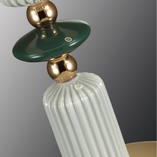 4861/1TC CLASSIC ODL_EX22 77 золотой/раноцветн.керамика/абажур Настольная лампа E27 1*60W 4861/1TC CANDY-foto6